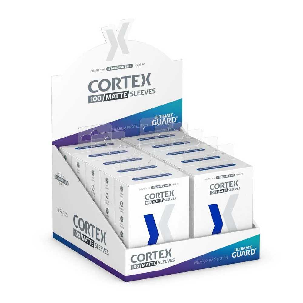 Ultimate Guard Cortex Sleeves Matte Standard Size 66 x 91 mm (100 Sleeves) - Blue
